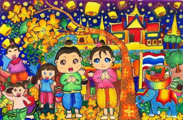 Thai Culture painting