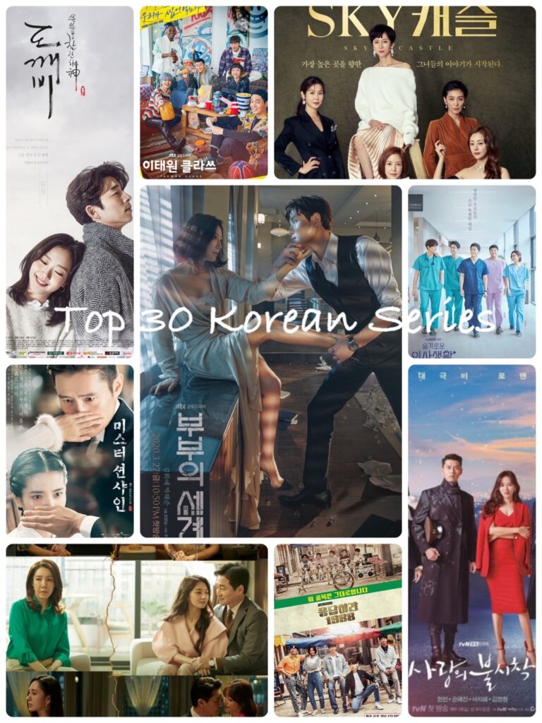 Top 30 Korean Series by Household rating